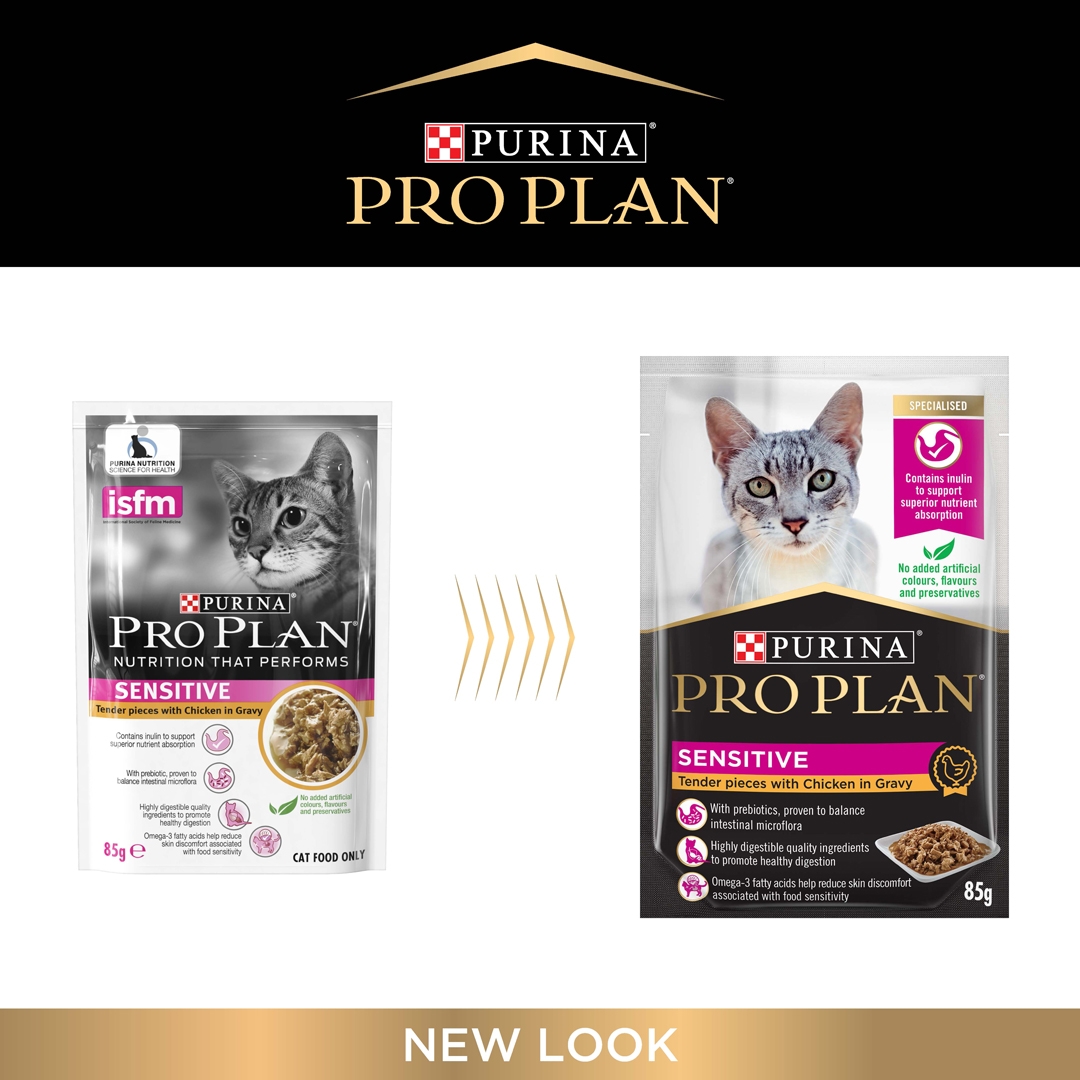 PRO PLAN Adult Sensitive Skin with Chicken Wet Cat Food